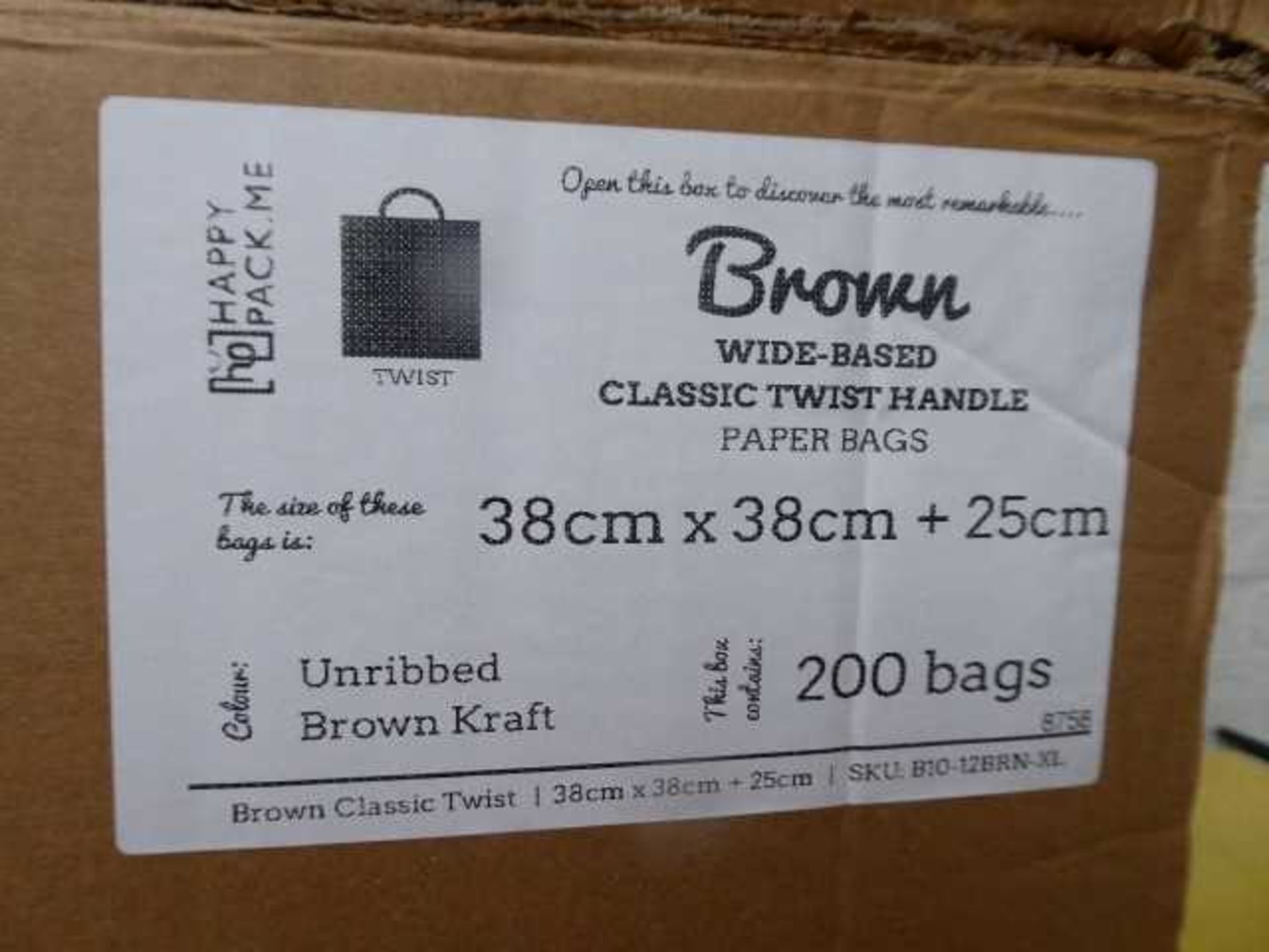 +VAT 4 large boxes of mainly brown paper carrier bags - Image 2 of 2