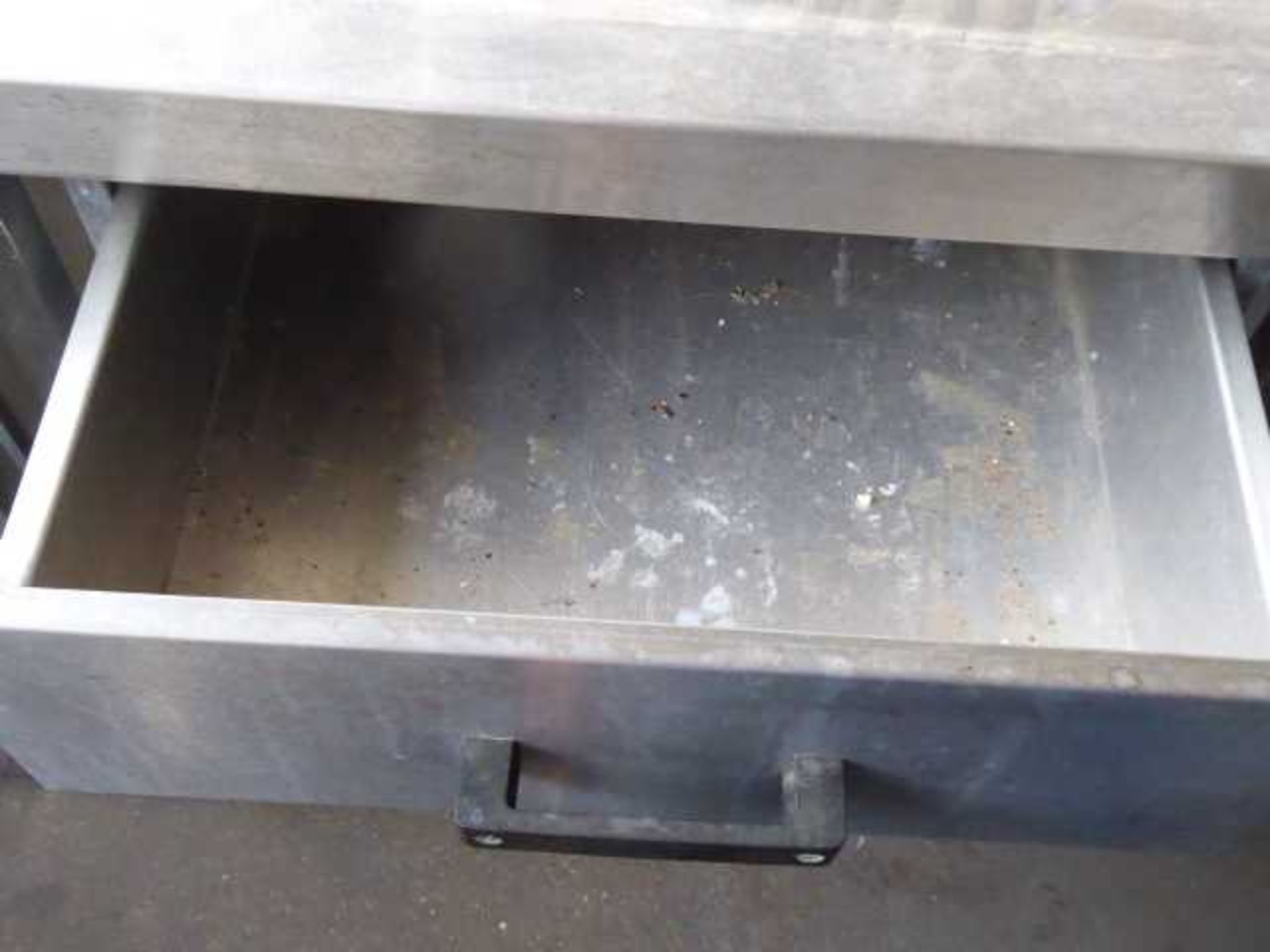 75cm stainless steel preparation table with drawer and shelf under - Image 2 of 2