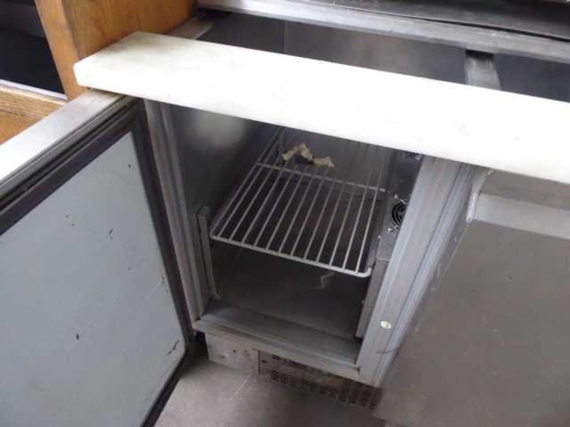 +VAT 92cm NBM Counter fridge with sliding lid (failed test) - Image 2 of 2