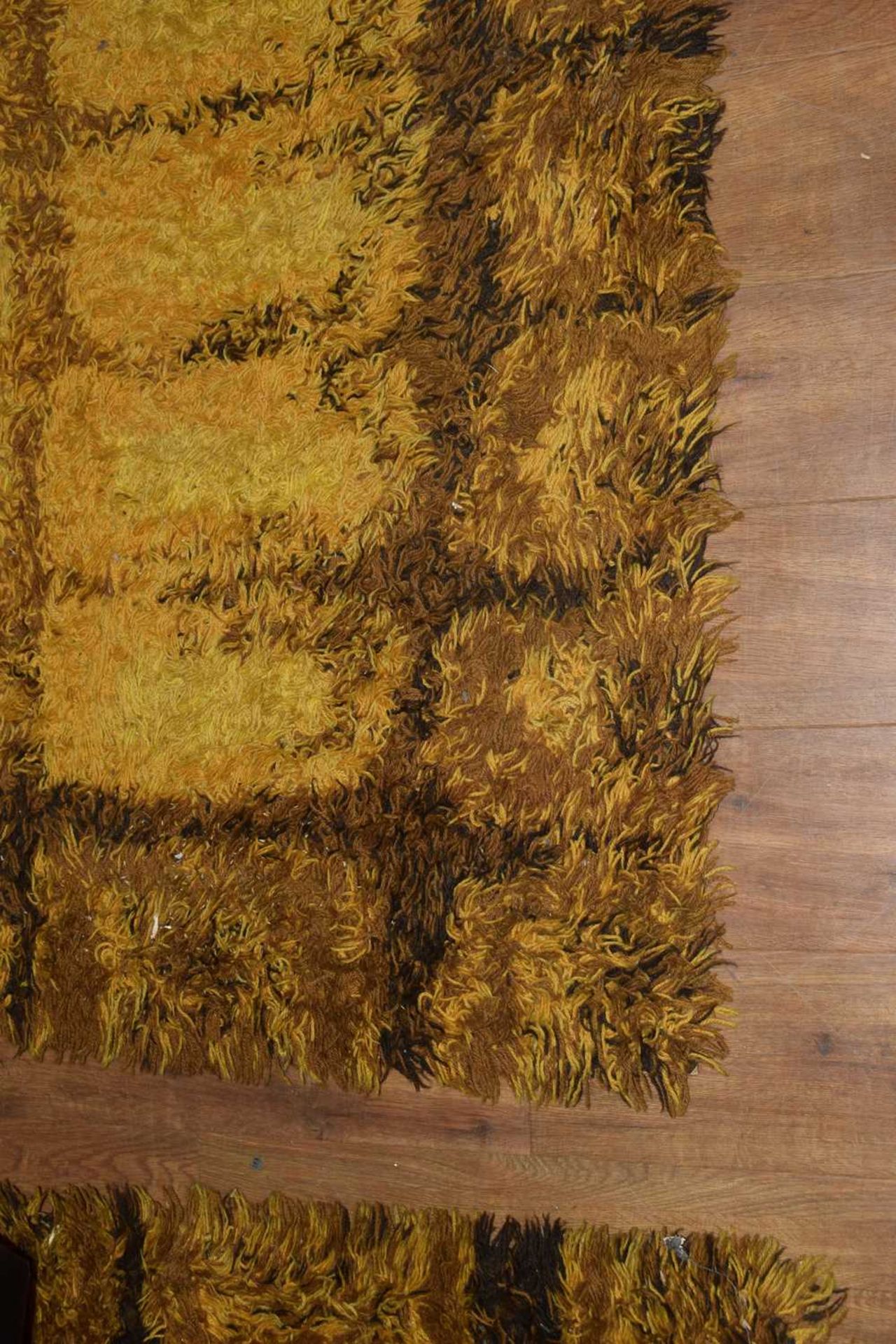 A pair of 1970's Danish woollen carpets in shades of yellow, 295 x 200 cm eachWould benefit from a - Image 8 of 20