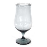 Vicke Lindstrand for Kosta, a grey glass vase of drinking glass form, inscribed and numbered 1282,