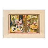 Clarke Hutton (1898-1984),'Harlequinade' S.P.13,colour lithograph,printed by Baynard Press for