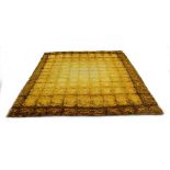 A pair of 1970's Danish woollen carpets in shades of yellow, 295 x 200 cm eachWould benefit from a