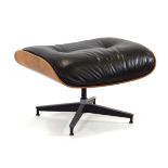 Charles & Ray Eames for Herman Miller, a 1976 ottoman with a rosewood shell and four-star base,