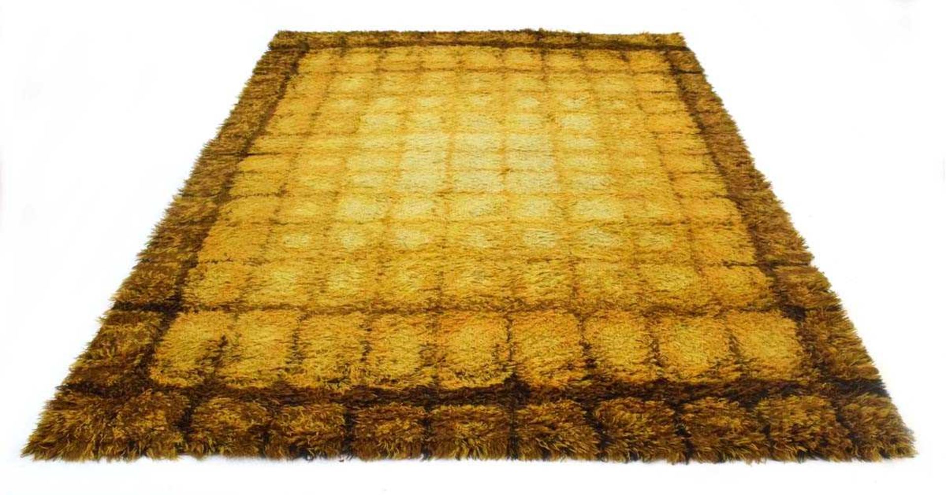 A pair of 1970's Danish woollen carpets in shades of yellow, 295 x 200 cm eachWould benefit from a - Image 4 of 20
