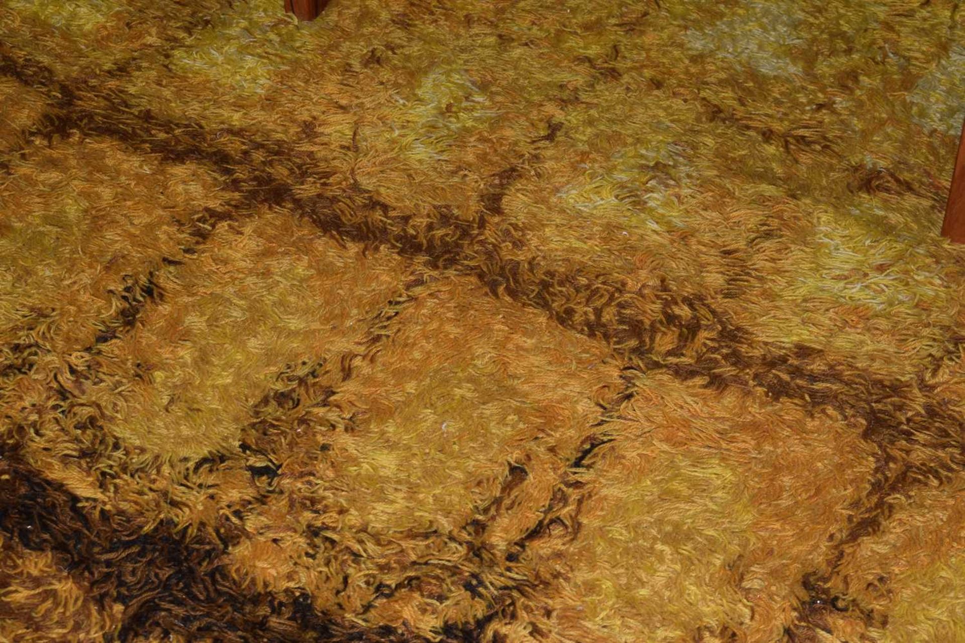 A pair of 1970's Danish woollen carpets in shades of yellow, 295 x 200 cm eachWould benefit from a - Image 18 of 20