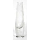In the manner of Gunnel Nyman, a 'Serpentini' type glass vase, h. 22 cm