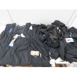 +VAT A containing Ladies Black Leggings and Joggers in various sizes.