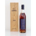 A bottle of Comte de Lauvia 1979 Millesime 21 year old Armagnac with own wooden box 70cl 43%
