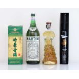 4 various bottles, 1x Xinghua Chu Yeh Ching Chiew Chinese Famous Liquor in box 50cl 45%, 1x Strewn
