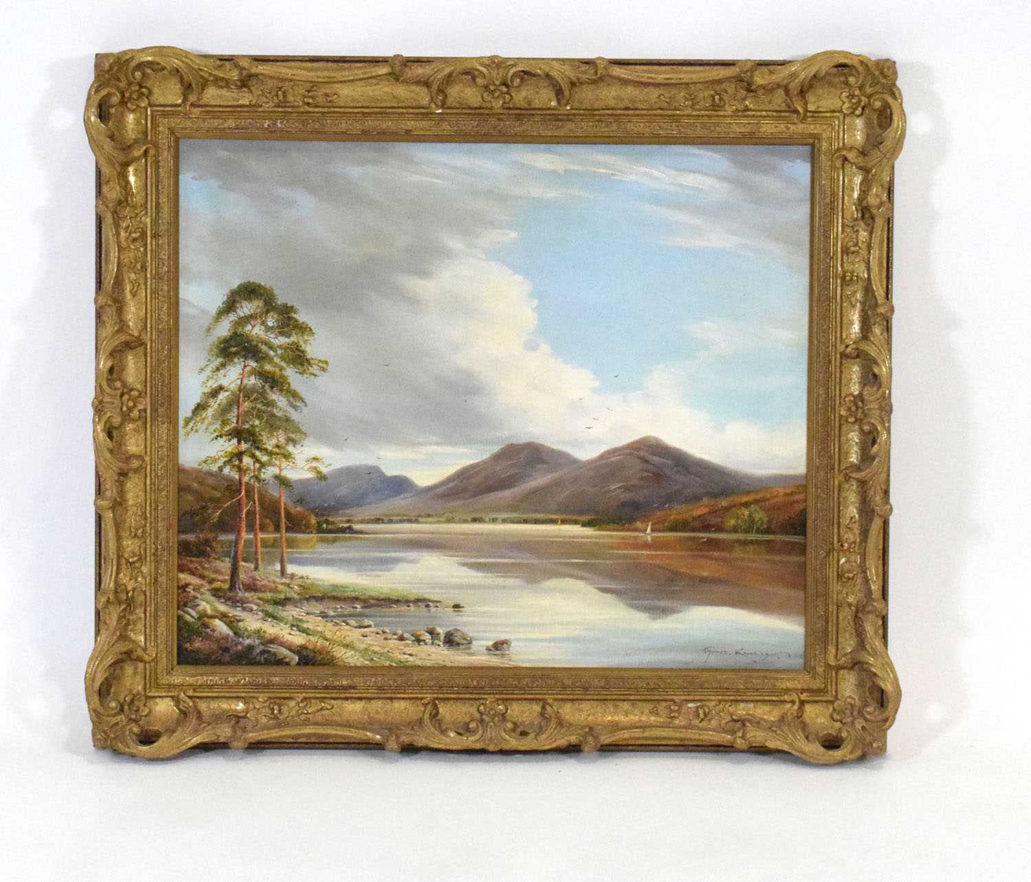 Thomas Kennedy (1900-1982),A Lake District scene,signed,oil on canvas,image 51 x 58 cm