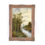 Attributed to Octavius Thomas Clark (1850-1921),A river scene,signed O.T. Clark,oil on canvas,
