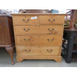 Pine of chest of two over three drawers