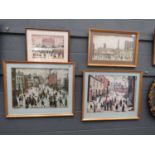 4 x Lowry prints