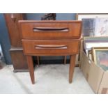 G Plan two drawer bedside cabinet