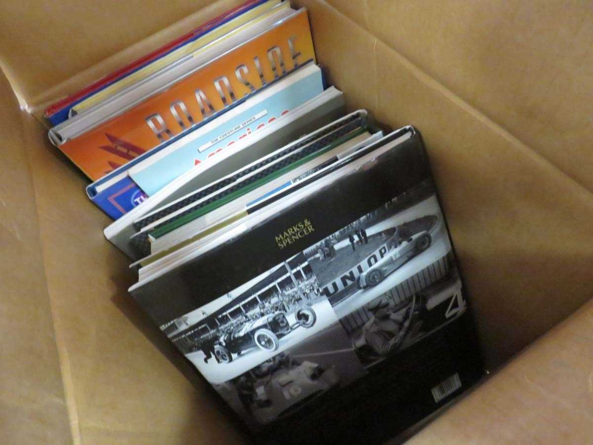 4 x boxes and a bag containing a quantity of car and steam train related reference books - Image 2 of 3