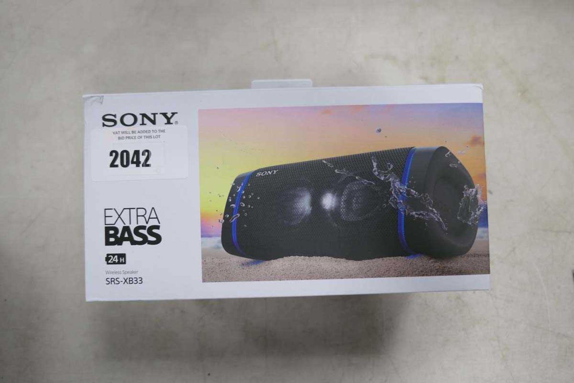 +VAT Sony Extrabass SRS-XB33 bluetooth speaker in box