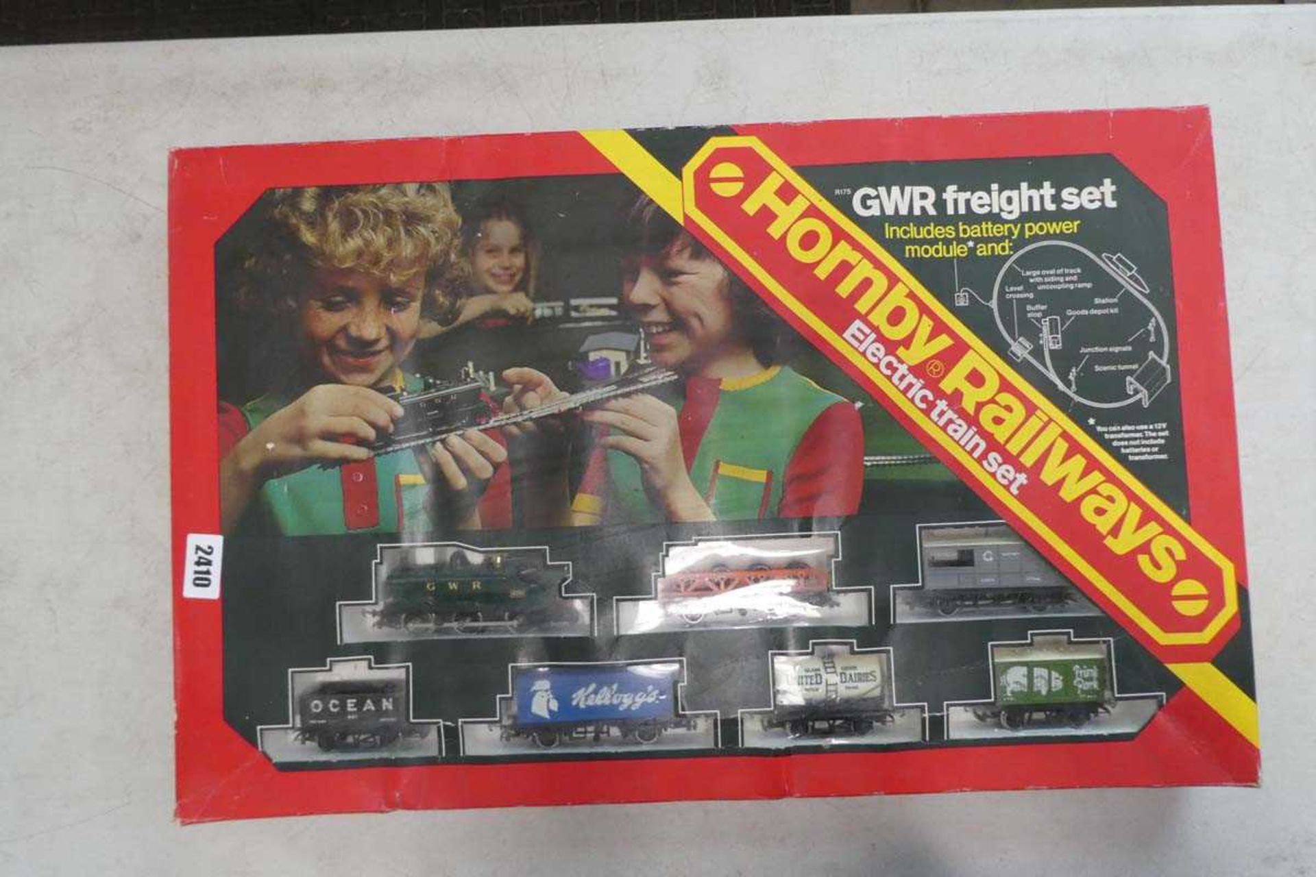 Hornby Railways electric train set GWR freight set in box