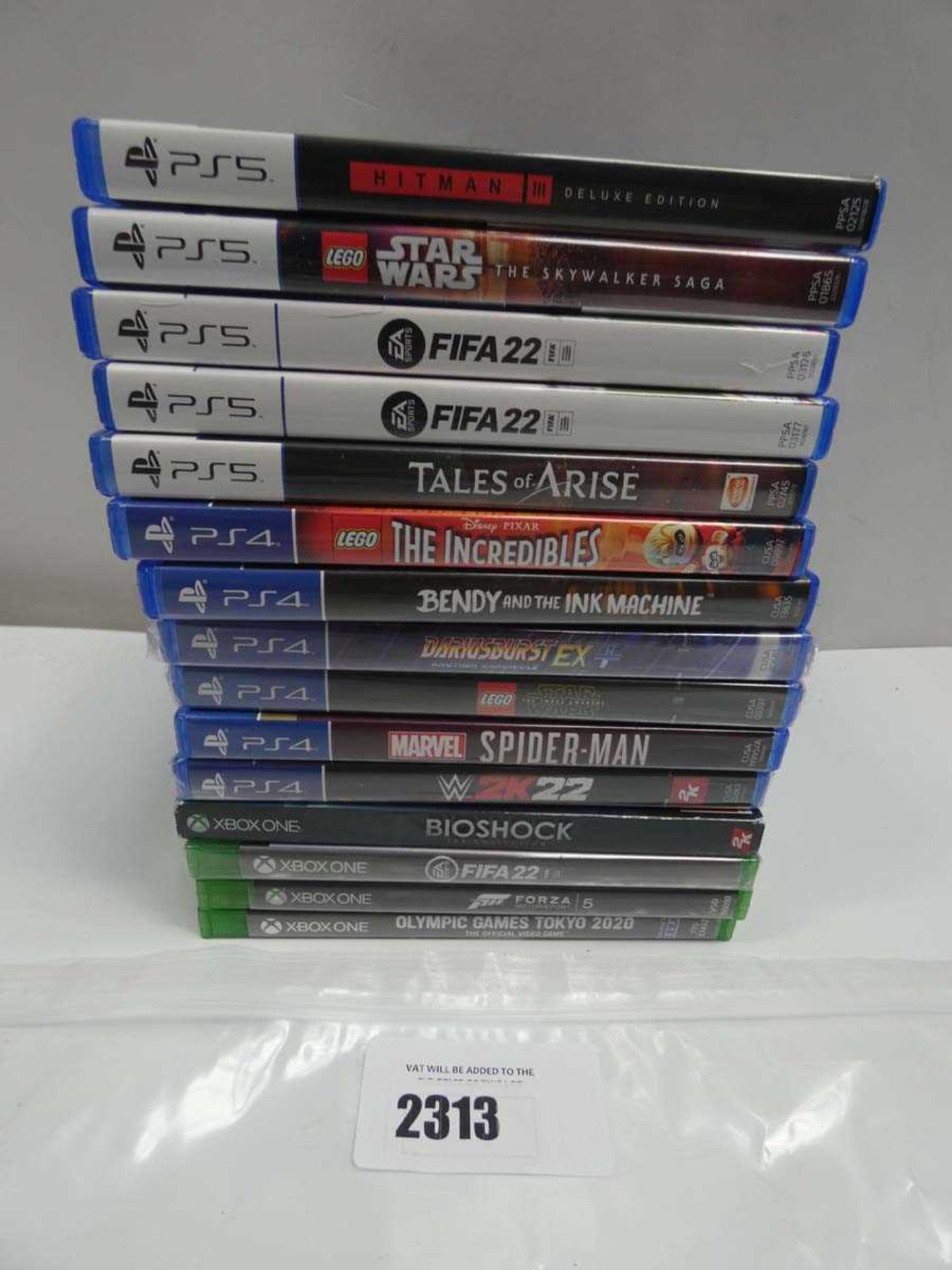 +VAT 5x PS5 games, 6x PS4 games and 4x Xbox One games