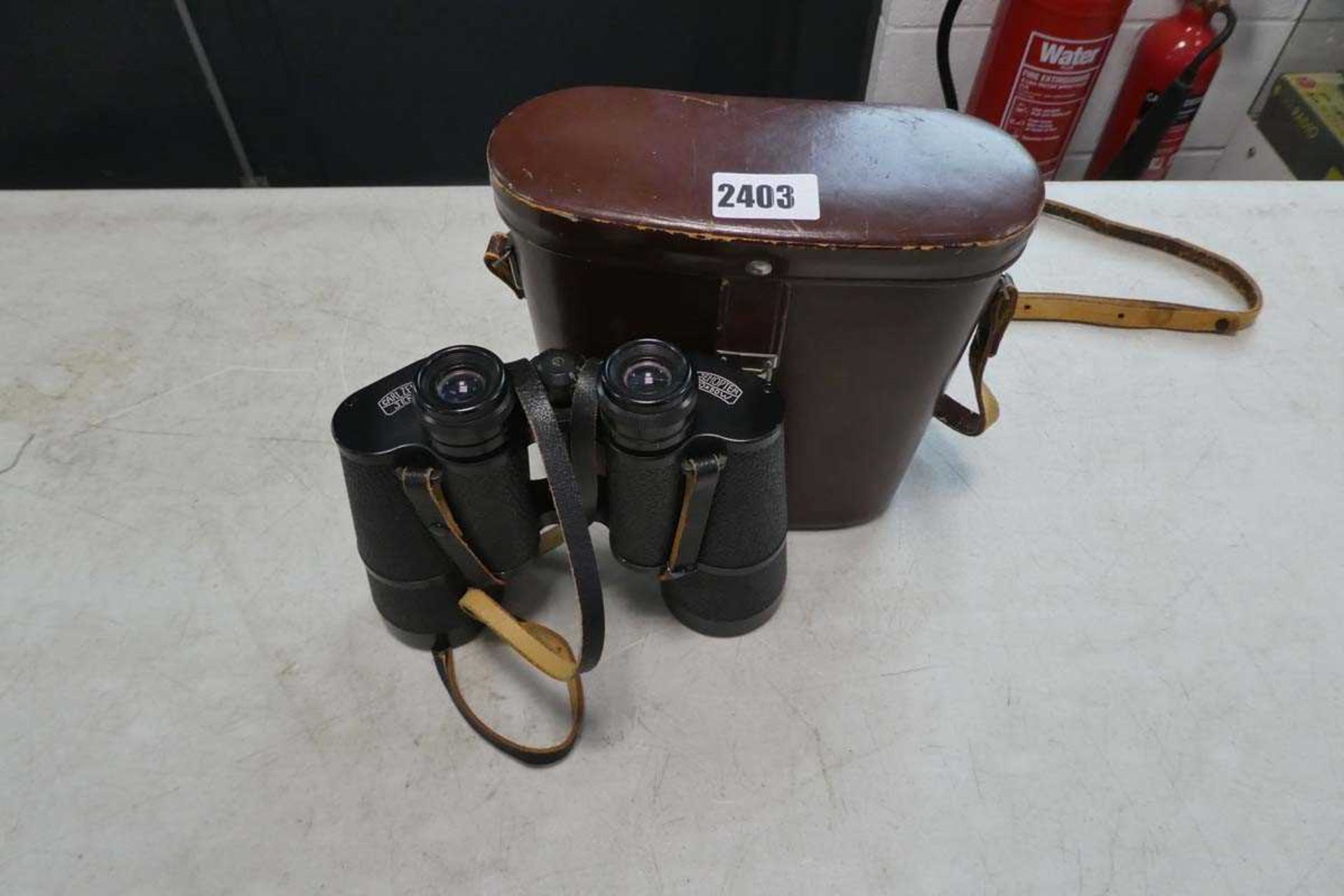 Carl Zeiss Jena 10x50 W binoculars with leather case