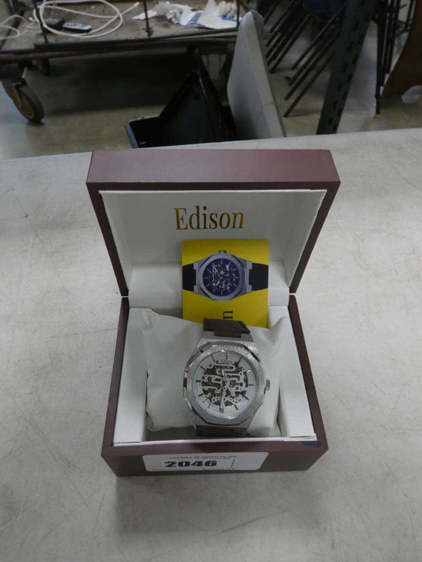 +VAT Edison automatic movements Roadster style watch with box