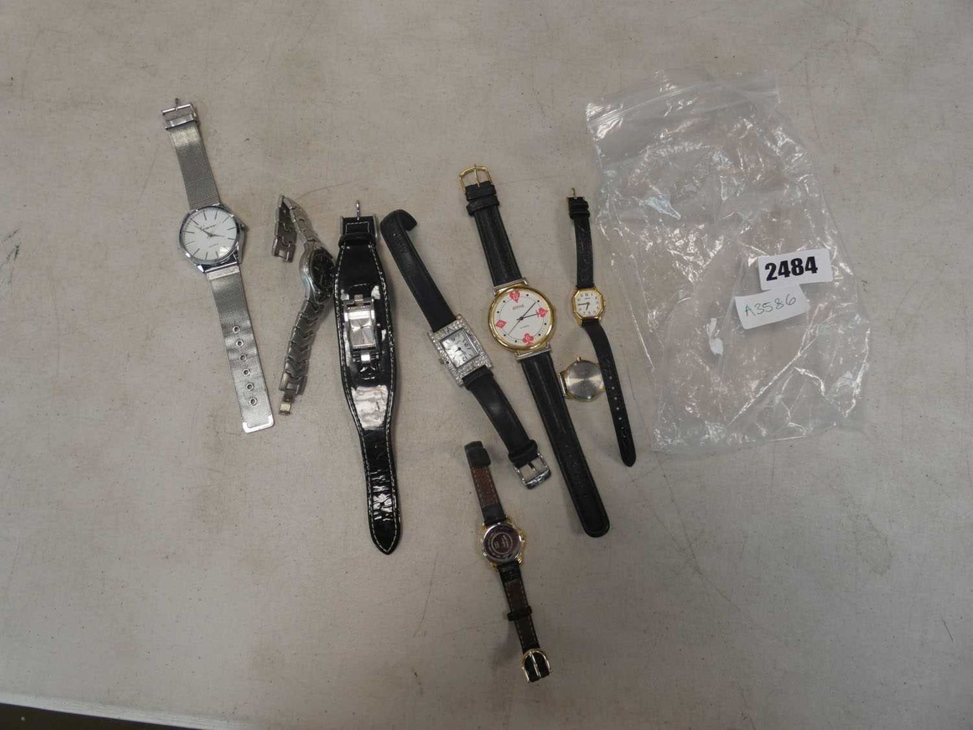 Bag containing various loose watches for spares and repairs