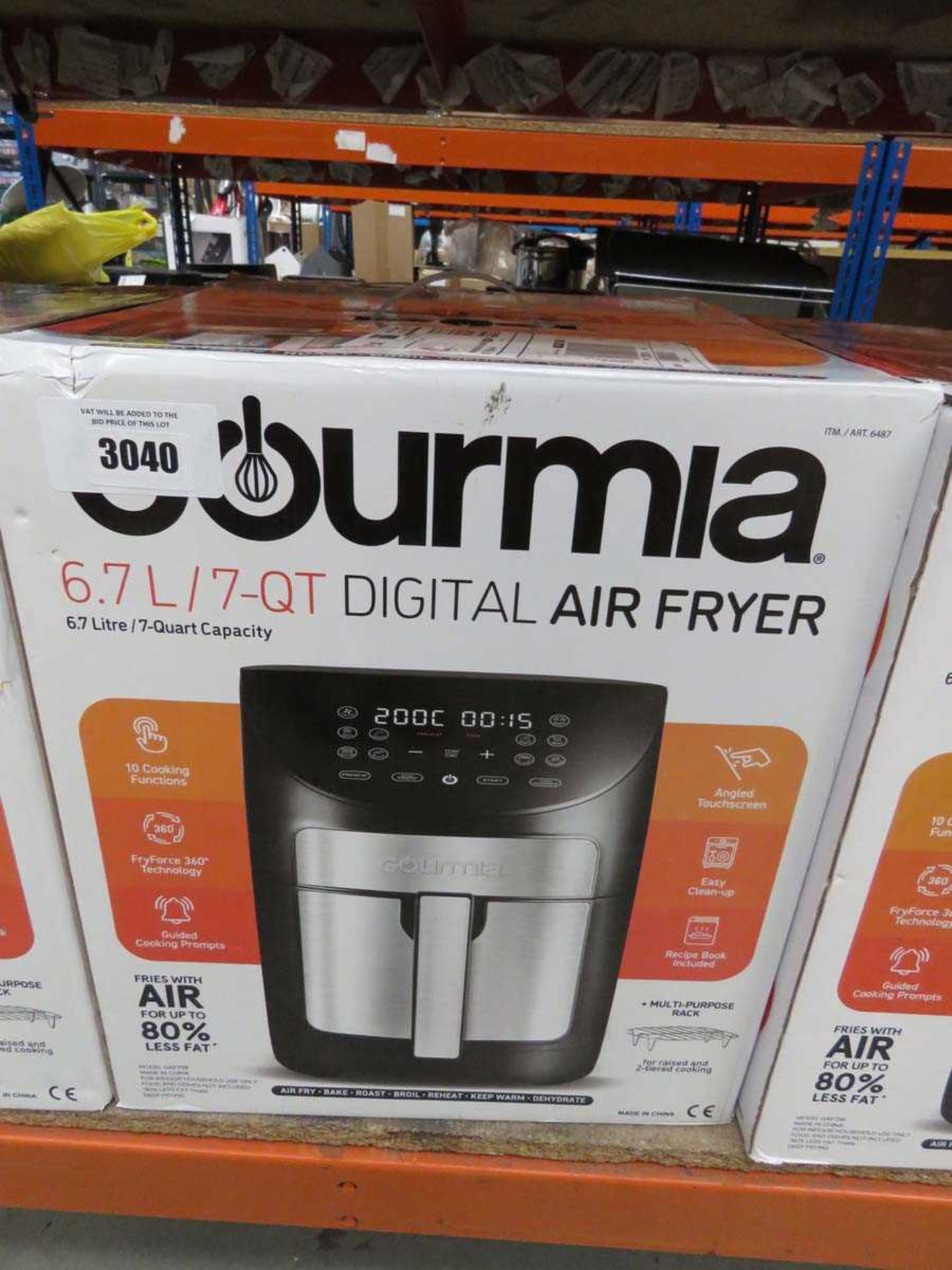 +VAT Gourmia 6.7L digital air fryer