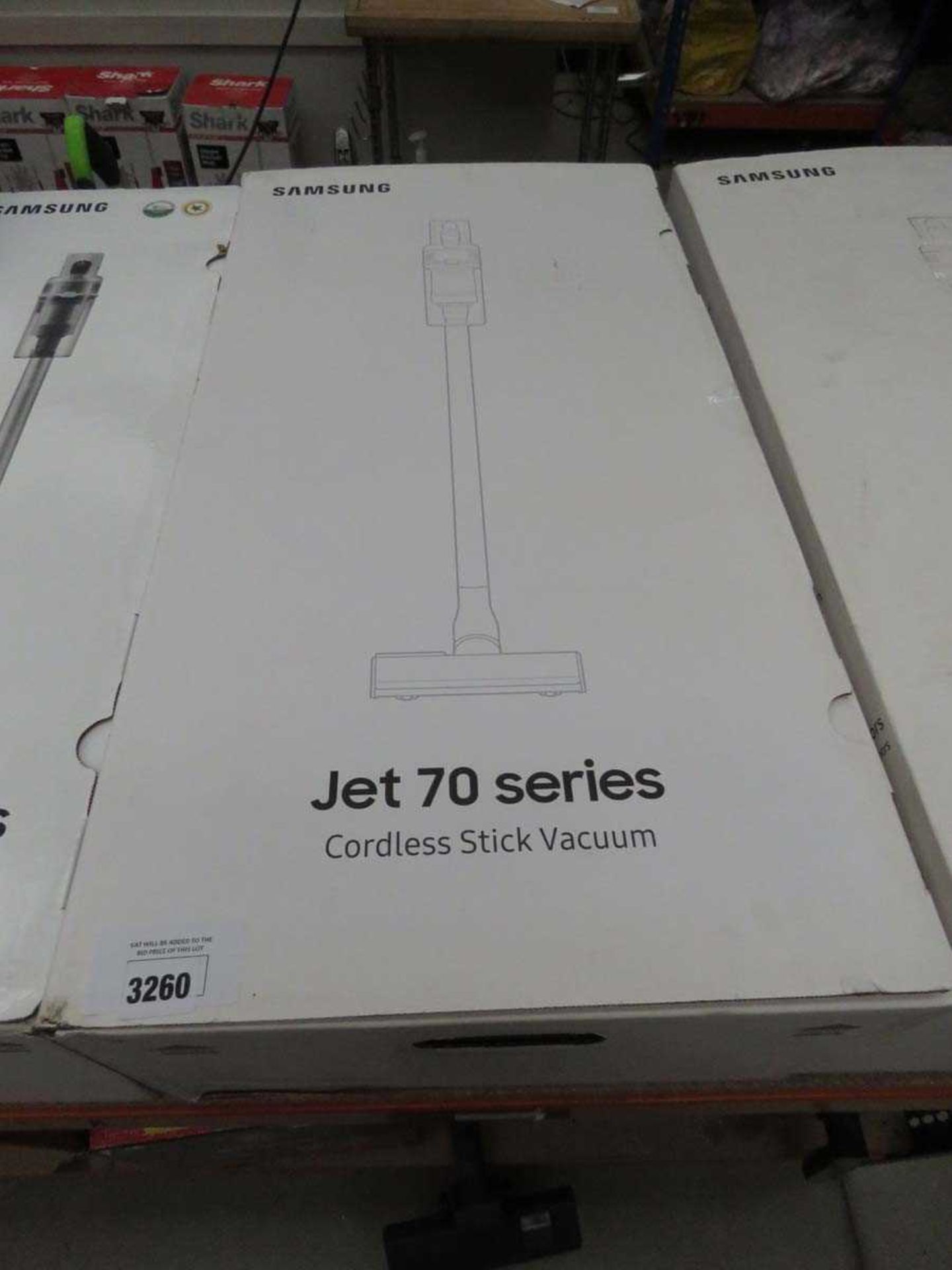 +VAT Samsung Jet 70-Series cordless stick vacuum with box and accessories
