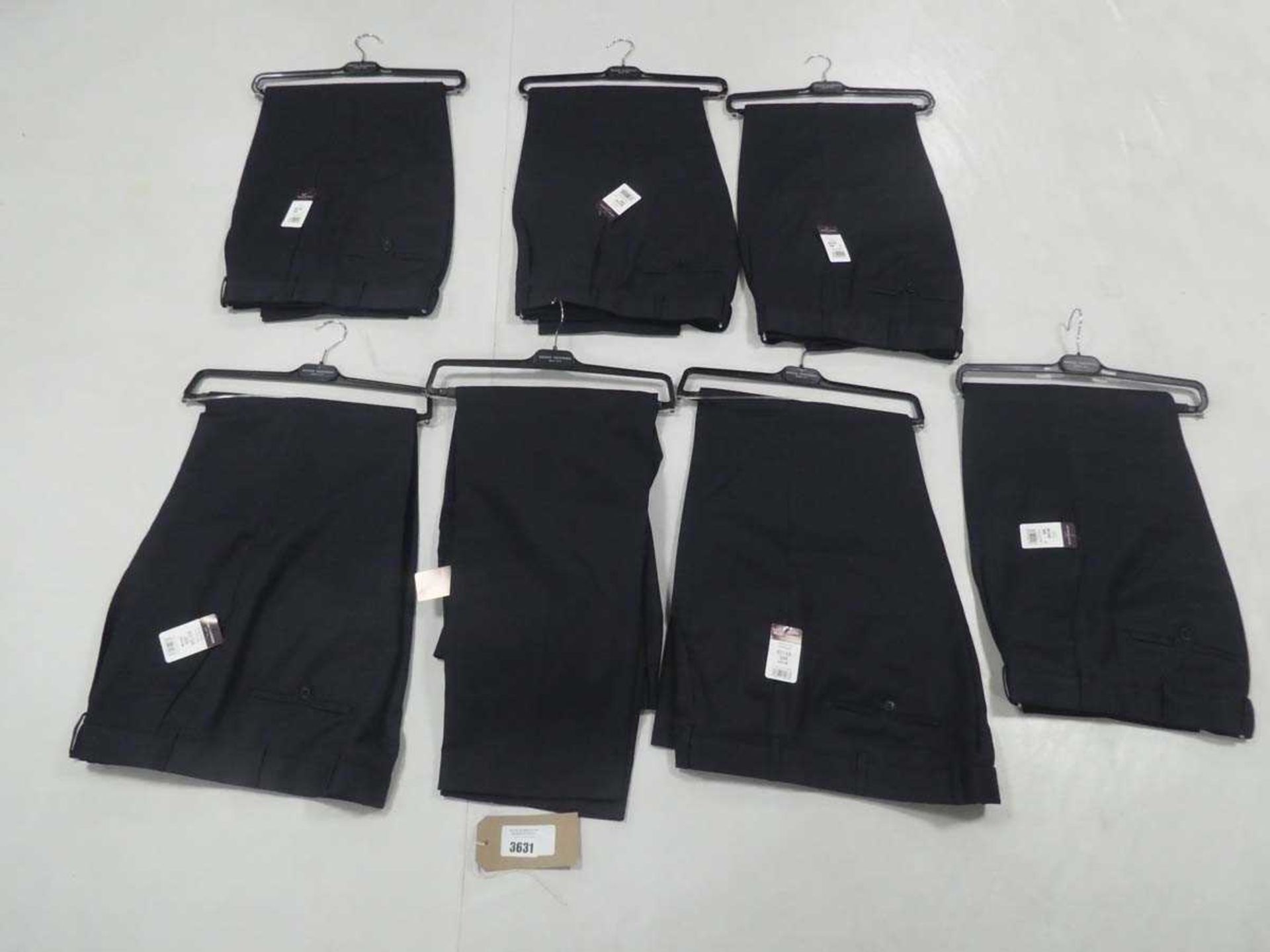 +VAT Bag containing 7 pairs of Brook Taverner trousers, sizes 36S, 36R and 38R