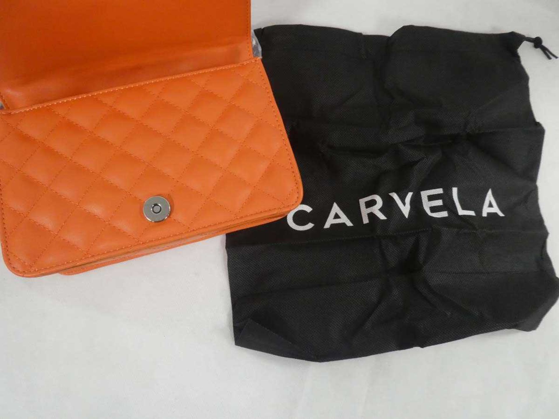 +VAT Carvela orange clutch bag - Image 2 of 3