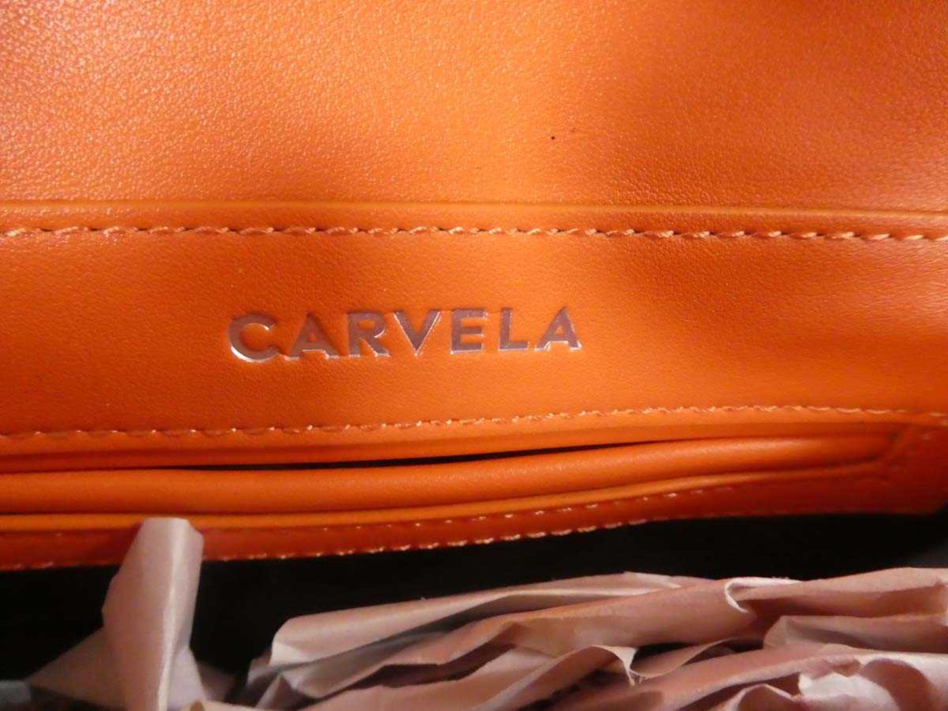 +VAT Carvela orange clutch bag - Image 3 of 3