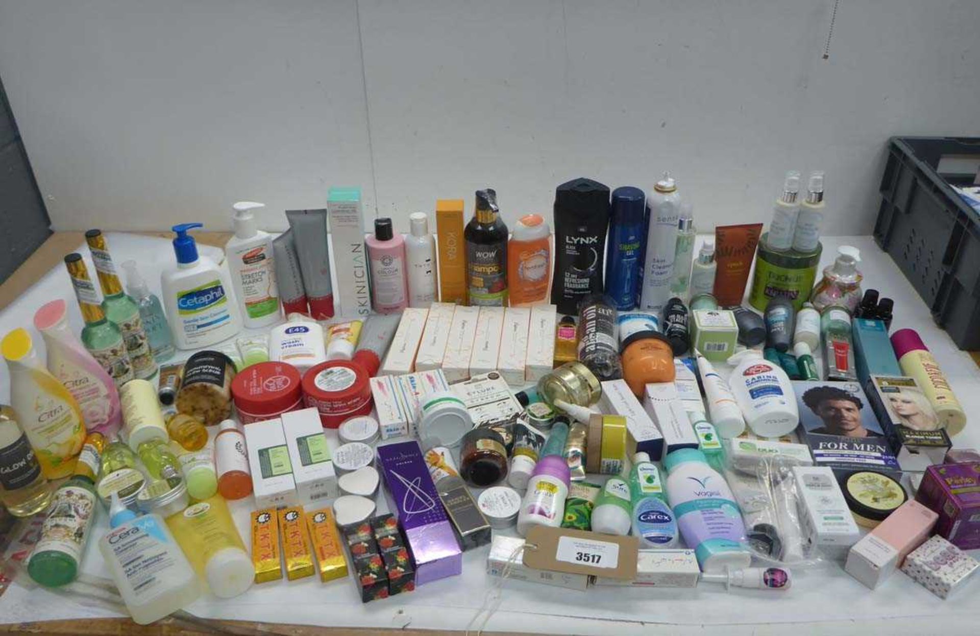 +VAT Large bag toiletries including skin cleanser, shaving gel, numbing cream, lotions, balms.