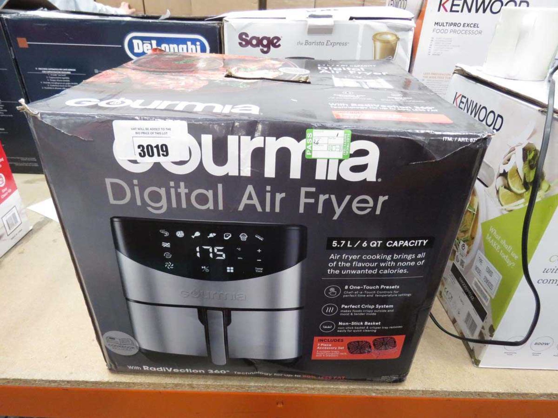 +VAT Gourmia digital air fryer