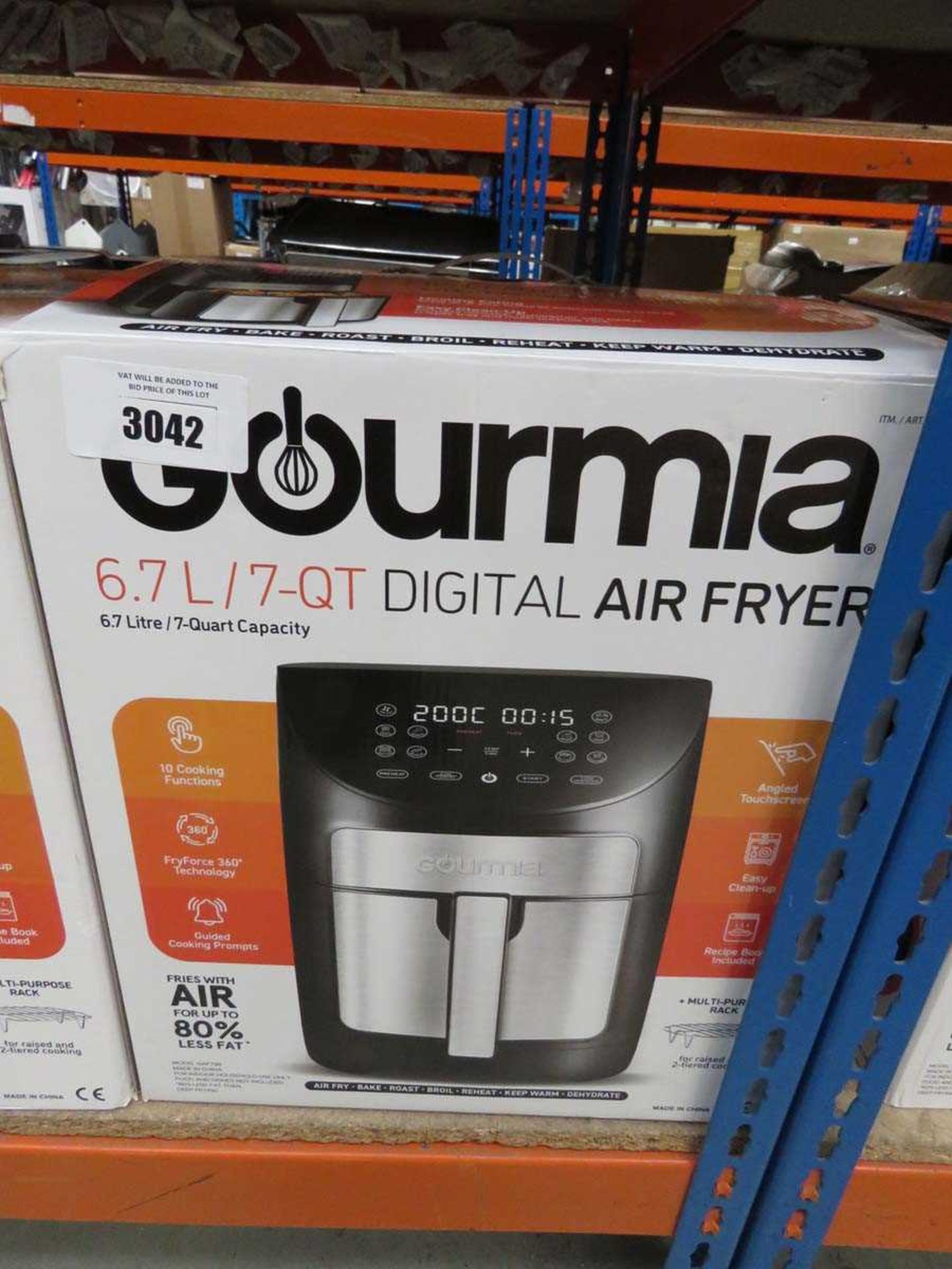 +VAT Gourmia 6.7L digital air fryer