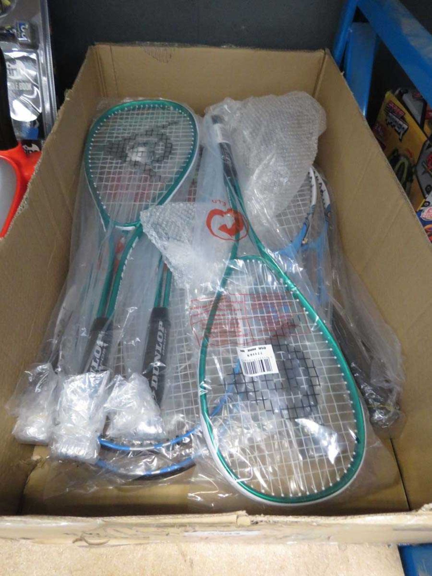 +VAT Box of Dunlop rackets