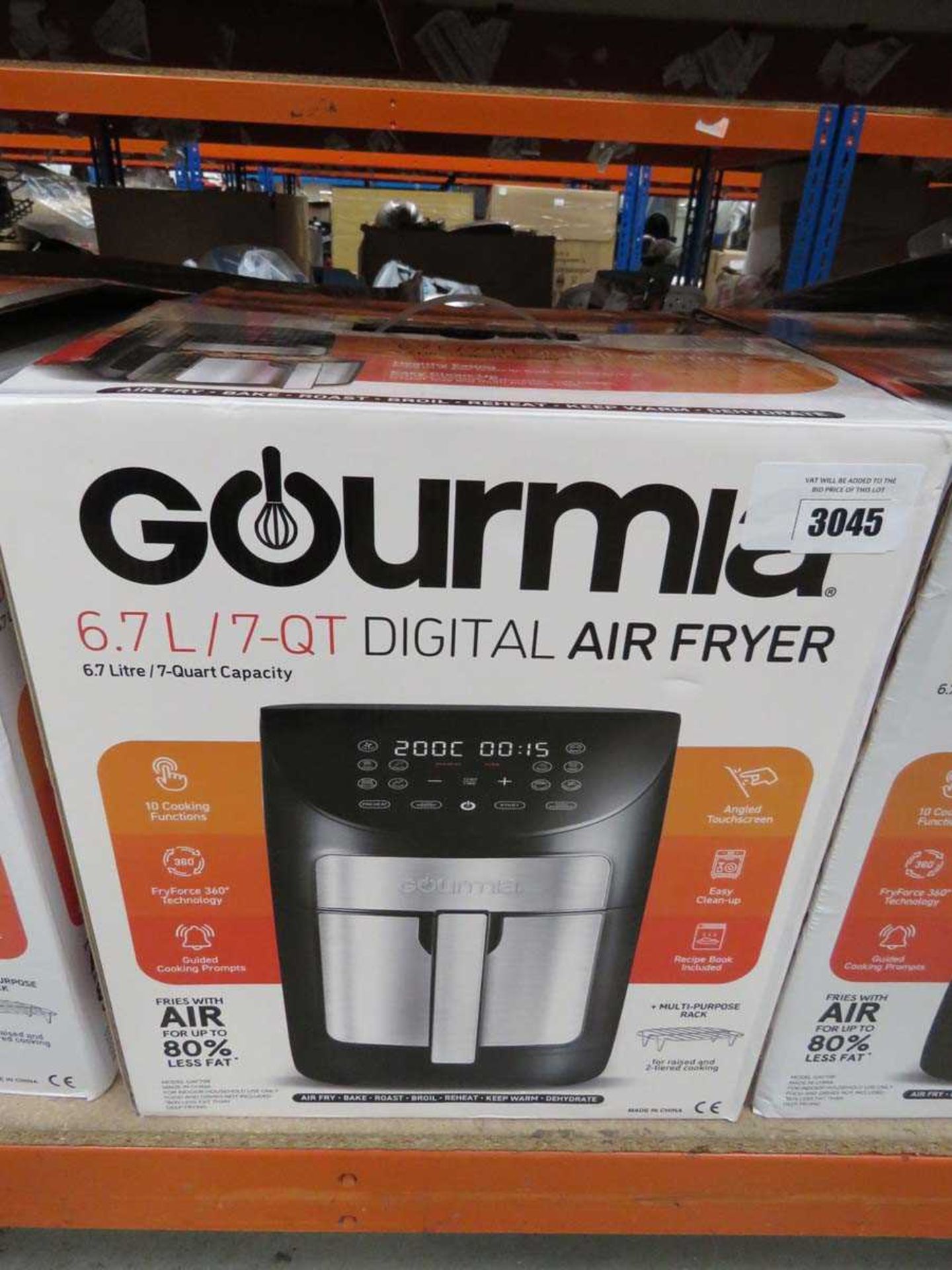 +VAT Gourmia 6.7L digital air fryer