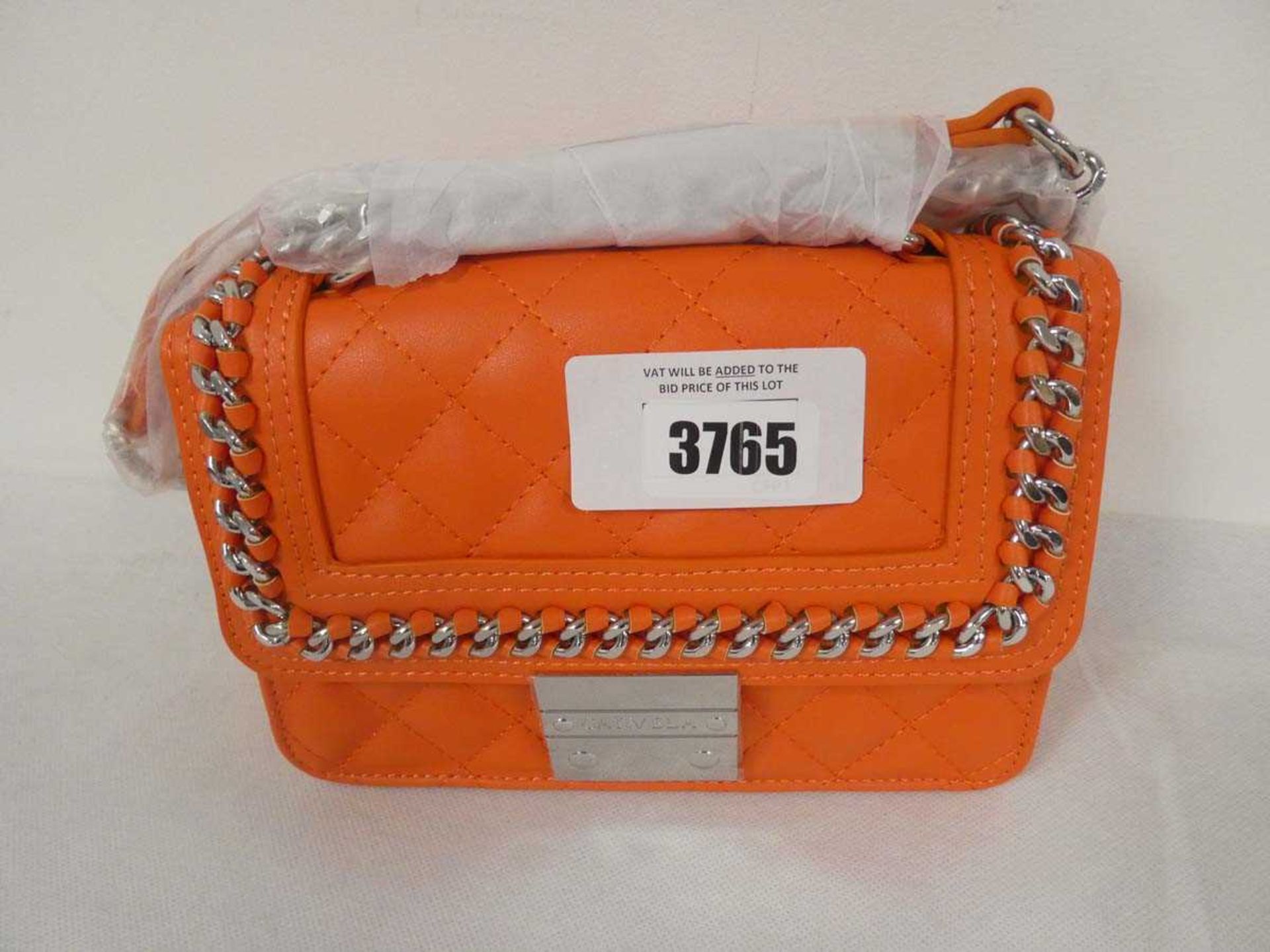 +VAT Carvela orange clutch bag