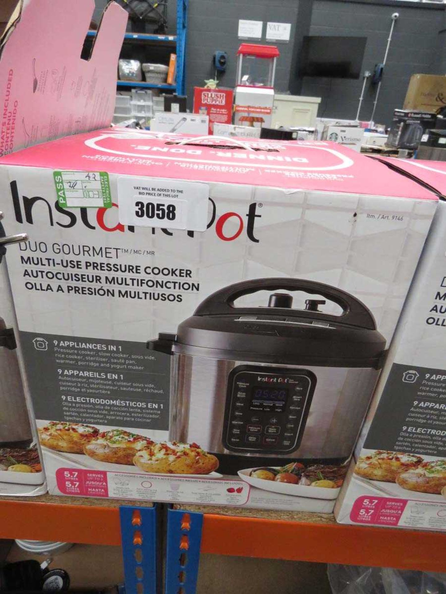 +VAT Instant Pot Duo gourmet multi use pressure cooker