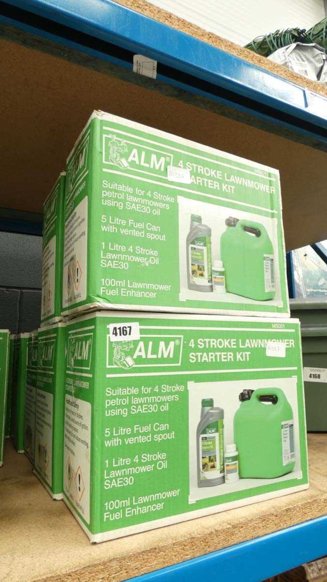 7 boxes of Alm 4 stroke lawnmower start kits