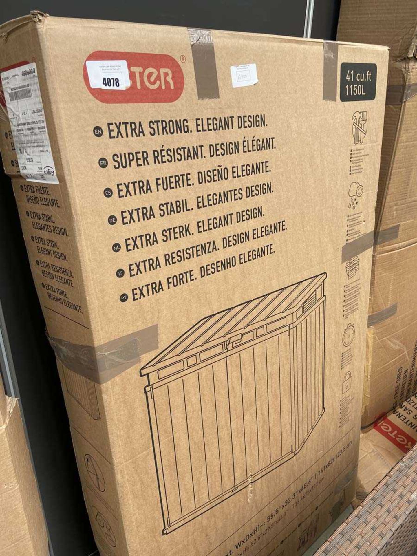 +VAT Boxed Keter storage shed