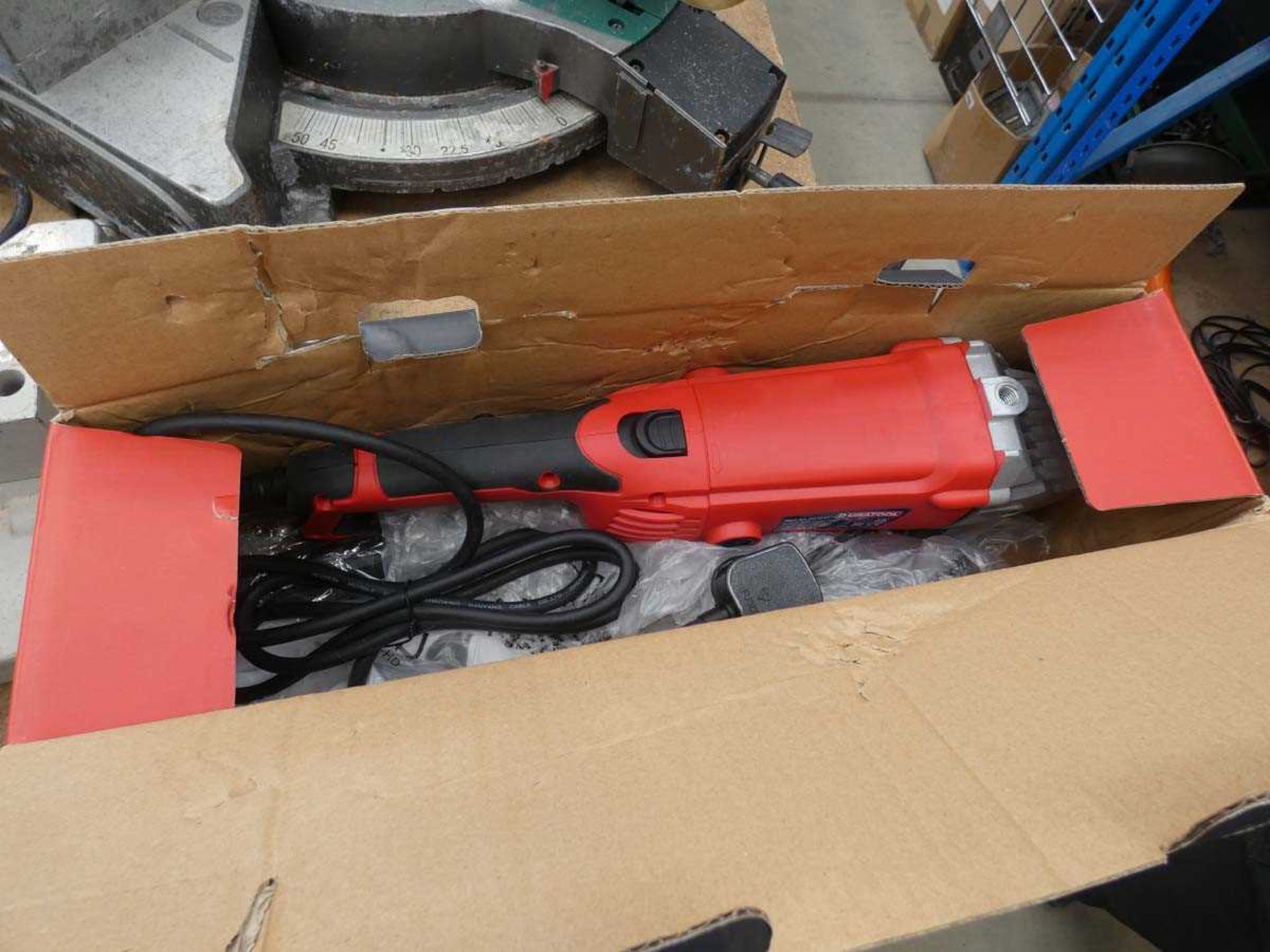 +VAT Duratool 9" angle grinder, boxed