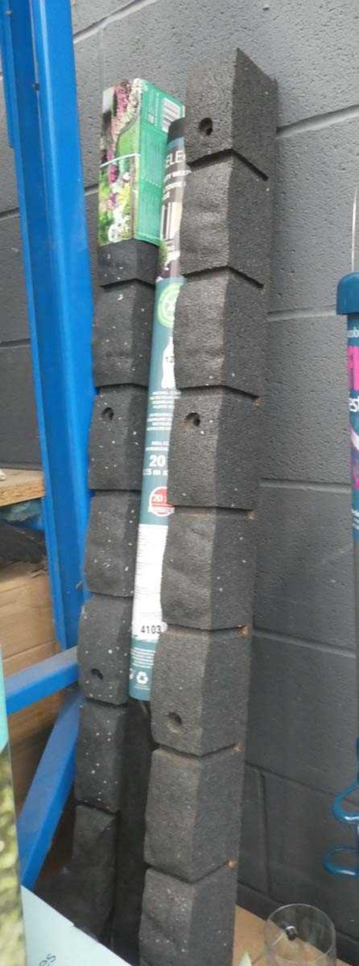 +VAT Two lengths of recycled rubber lawn edging plus a heavy duty weed block roll