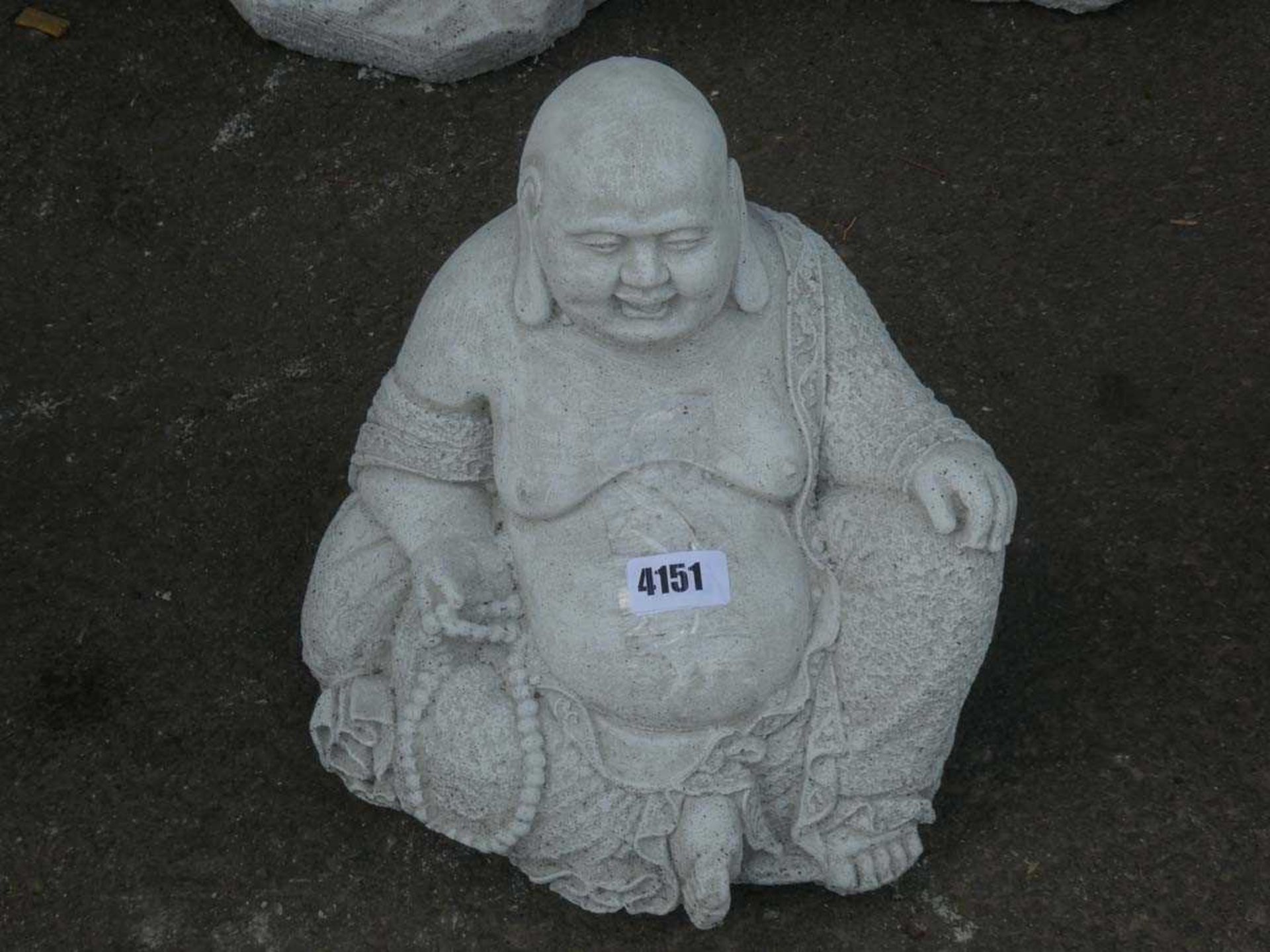 Concrete seated Buddha