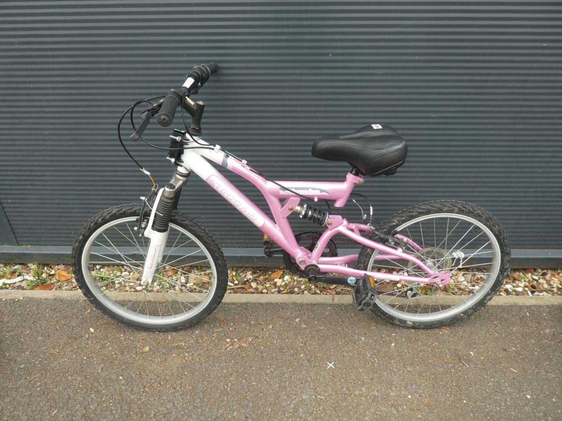 Childs full suspension Vesuvius Terrain cycle in pink