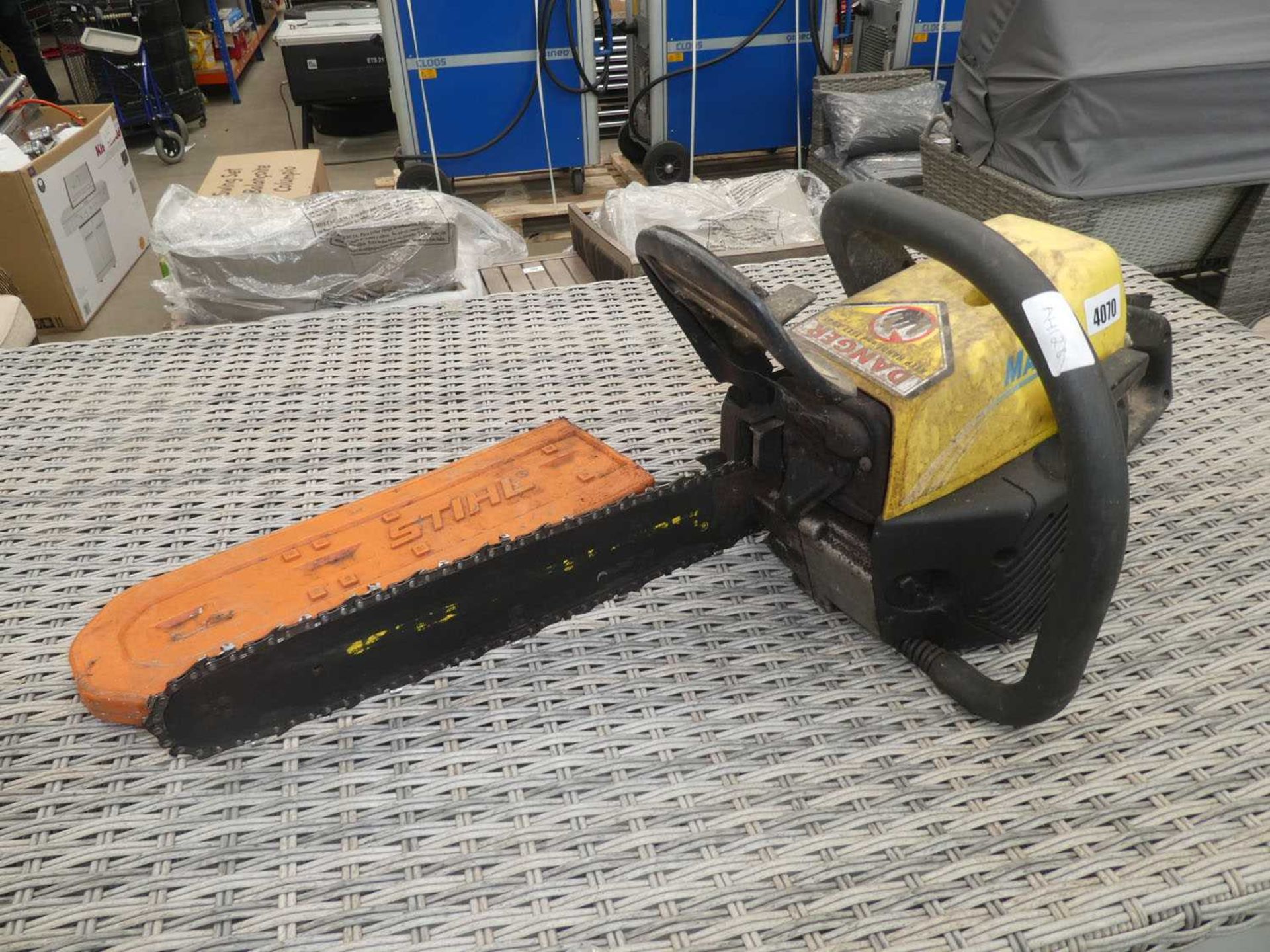 Mcculloch petrol powered chainsaw