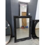 +VAT 2 x rectangular mirrors in black painted frames