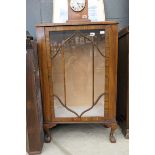 1950's walnut china cabinet