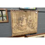 Tapestry woven on a Hattersley loom for the Franco British Exhibition 1908, depicting huntsman and