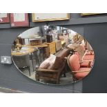 Oval 1950s mirror