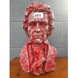 Plaster bust of Beethoven